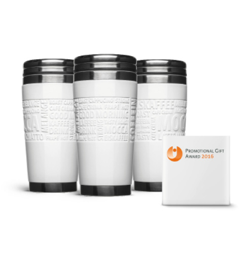 Ausgezeichnet: Der Coffee2Go Becher "Steel Mug" gewinnt den Promotion Gift Award 2016